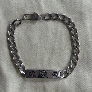 Gucci Sterling Silver Ghost Men's Bracelet